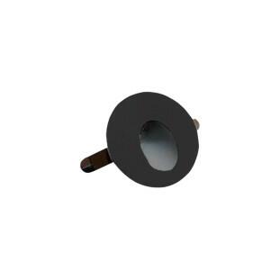 Mini Embutido Balizador de Parede Preto 0,75W 2700K - Interlight 3960-PM