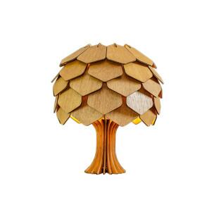 Abajur Baobá de Madeira - Estilo Natural e Elegância |Decor Lumen