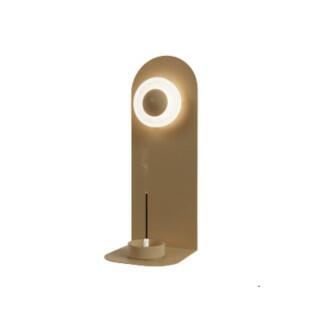 Arandela Altar com Suporte P/ Incenso - Cupula Selenita Ø10cm - Fita de LED 3000K 2W - DNA Lustres A0113