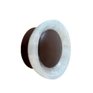 Arandela Kálida 20cm - Rocha Selenita - Fita de LED 3000K 6W - DNA Lustres ARA-003-ROCHA