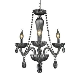 Lustre Chamonix Cristal K9 Transparente Ø42X50 - 3XE14 - Chandelie CH1001-T
