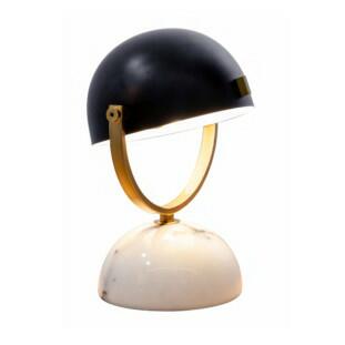 Abajur Branco e Preto Mármore e Metal 1xE27 Linha Chappie Coleção Transformar - Bella CHA1AB01BR031 - Capa - Decor Lumen