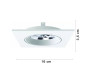 Medidas Spot de Embutir Face Plana 1x AR111 - Interlight IL0157