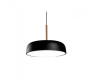 Luminária Pendente Preto e Cobre 40cm