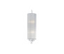 Pendente Silk Redondo Fio De Seda Prata Com Cristais