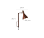 Arandela Horn Plug 1xG9 Cobre - model 3