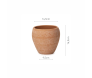 Vaso Cachepot Cimento Terracota - dimensão