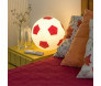 Luminária Infantil Bola De Futebol Branco E Vermelho 1xE27 (imagem ambientada)- Decor Lumen 