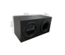 Plafon de Sobrepor Preto 2x Ar111 - Rioprelustres