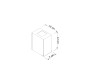 Arandela Kasse Quadrada Marrom 12cm - Metaldomado 5376.07  DIMENSÕES