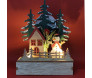 Vila do Papai Noel Iluminado em MDF 11cm - NTA04026-Iluminado Site-Decor Lumen 