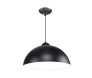 Pendente Meia Lua 40cm Preto e Branco 1XE27 Capa - Decor Lumen