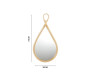 Espelho Decorativo Gota 74cm em Rattan- Mart 13409