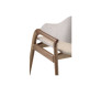 Poltrona Joana 80cm Madeira Maciça Champagne- Morada Decor M131