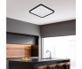 Plafon LED Quadrado Preto e Branco Ø53cm 48W Hevvy LY- 8809