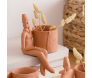 Vaso Cachepot Terracota Homem - Ambiente