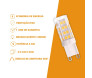 Lâmpada LED Halopin G9 - 3,5W 3000k ( Branco Quente ) - Opus- Padrão Caracteristica- Decor Lumen 
