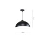 Pendente Meia Lua 40cm Preto e Branco 1XE27 DIM - Decor Lumen