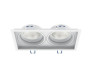 Kit 05 Spots Embutir Branco Duplo Rec. 4707 Interlight