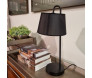 Abajur de Mesa Preto Dimensões - Decor Lumen