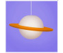 Imagem de detalhes do Pendente Saturno Laranja e Branco
