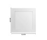 Painel de Embutir Branco 22,5 cm 20W 4000K BIV - Save Energy SE-240.3005-Padrão Medidas site-Decor Lumen 