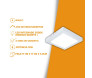 Painel de LED sobrepor Branco 12W 3000K 17CM - Evoled LE-4631- Decor Lumen- Padrão  Caracteristcas- Decor lUmen 