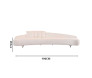 Sofa Arco Branco Madeira Reflorestada 1,90cm -Padrão Medidas Site-Decor Lumen 