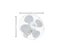 Ventilador de Parede Delta Premiun em Aço Branco 4 hélices- Venti Delta -Padrão Medidas Site-Decor Lumen