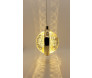 Pendente Dourado Bola de Cristal Ø10cm 7W 3200K