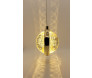 Pendente Dourado Bola de Cristal Ø10cm 7W 3200K