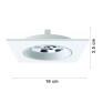 Medidas Spot de Embutir Face Plana 1x AR111 - Interlight IL0157