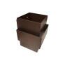 Arandela Interna Aluminio Tabaco 16cmH- Piuluce 3055 