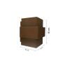 Arandela Interna Aluminio Tabaco 16cmH- Piuluce 3055 