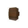 Arandela Interna Aluminio Tabaco 16cmH- Piuluce 3055 
