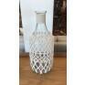 Garrafa Vidro Com detalhe Macrame 19x19x48cm - Decor Lumen