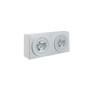 Plafon Duplo de Sobrepor Branco Retangular