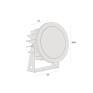 Projetor LED 16W Flat In Preto 30º 2700k Interight 3652PAdrão caracteristicas- Decor Lumen