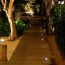 Ambiente com Mini Balizador de Piso Preto  com LED 
