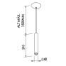 Pendente Lisse Preto Total 1x Mini Dicroica - New Line