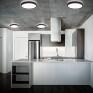 cozinha decorada com plafons rings