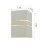Arandela Branca 1x G9 - Ideal 982 com medida