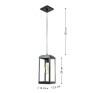 Pendente em Alumínio e Vidro Preto 1xE27 28 cm Linha Shine - Ideal 781VT-PT - Dimensões - Decor Lumen