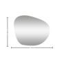 Espelho prata Decorativo Forma Orgânica POLLUX 115cm- Fuzimoto-Padrão medidas-Decor Lumen 