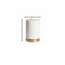 Abajur Decorativo Só Aluminio Branco por Waldir Junior 1xE27 15cm -Usina 16905/1-Padrão medidas- Decor Lumen