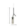 Pendente Bambu PT vidro e metal por Waldir Junior 1xG9 51cm - USINA 16065/15-Padrão Medidas-Decor Lumen 