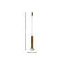 Pendente Drop Dourado Vidro e Alumínio por Waldir Junior 1xG9 41cm - Padrão Medidas site-Decor Lumen