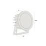 Projetor Preto Antiofuscante 25W 30° 2700K IP67 - 3654-AB-Dimensão- Decor Lumen