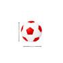 Luminária Infantil Bola De Futebol Branco E Vermelho 1xE27 (dimensões)-Decor Lumen 