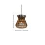 Pendente natural Beje Sisal (Dimensões)-Decor Lumen 